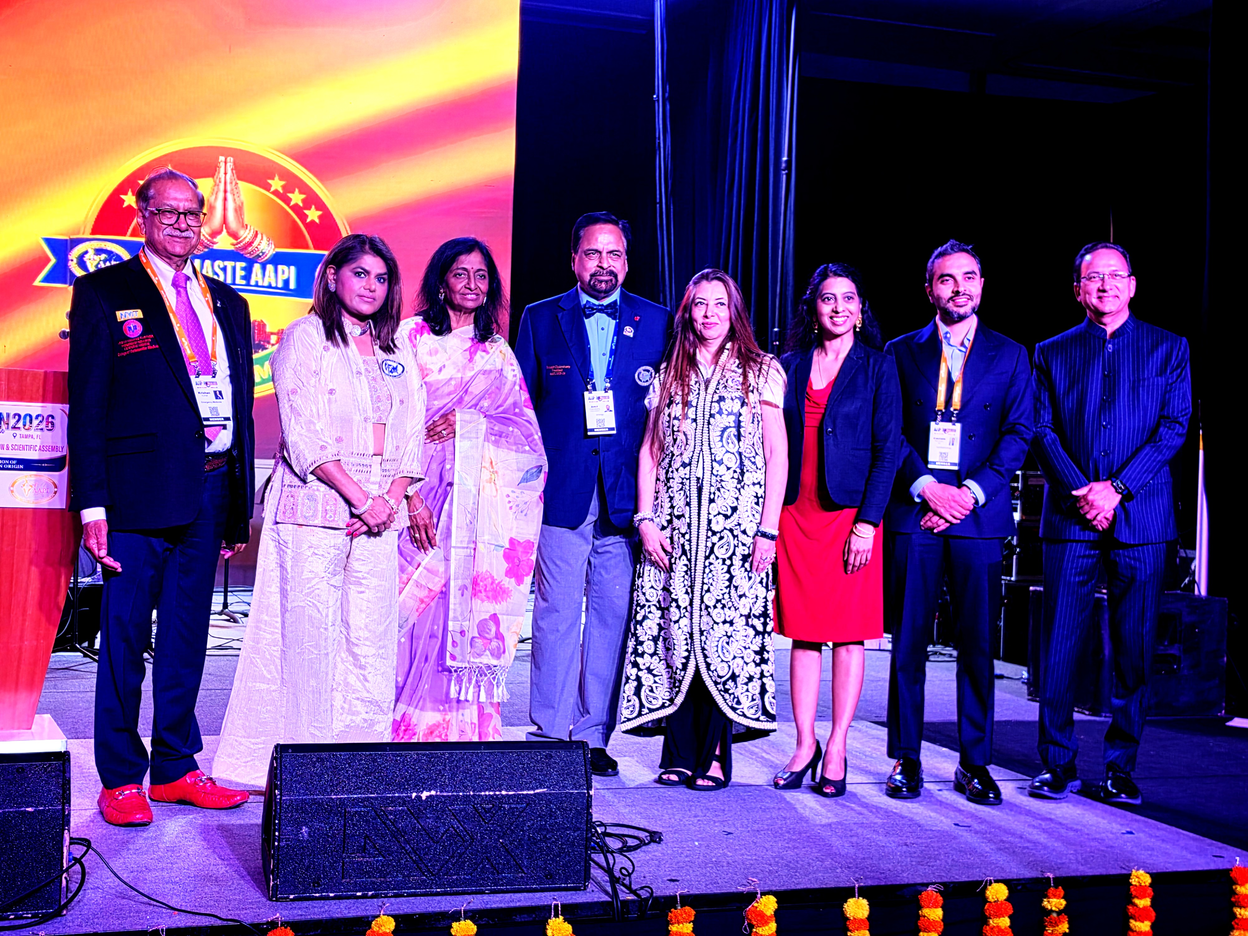 Indian American doctors and leaders celebrate at Tampa event, recognizing 250 years in the US.