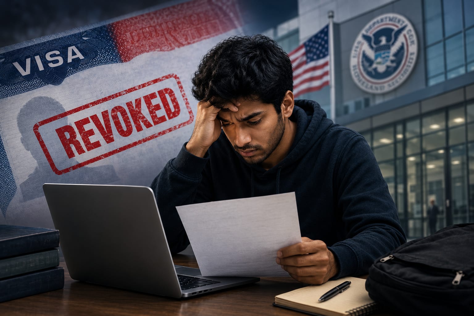 Indian student holding revoked visa, worried about OPT loss and US immigration politics