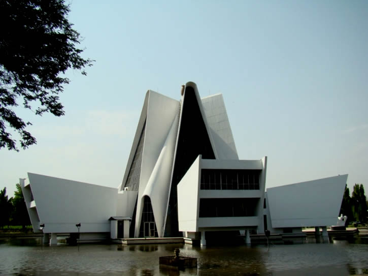 Punjabi University building, Patiala, with modern architecture