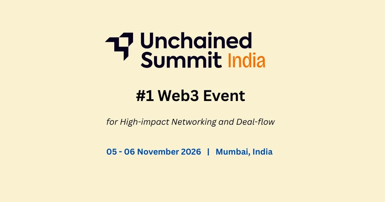 Unchained Summit India #1 Web3 Event logo, Mumbai, Nov 5-6 2026