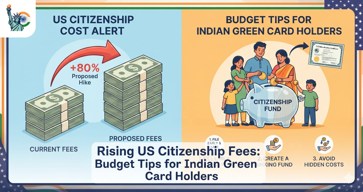 US citizenship fees rising: budget tips for Indian green card holders, visa & immigration